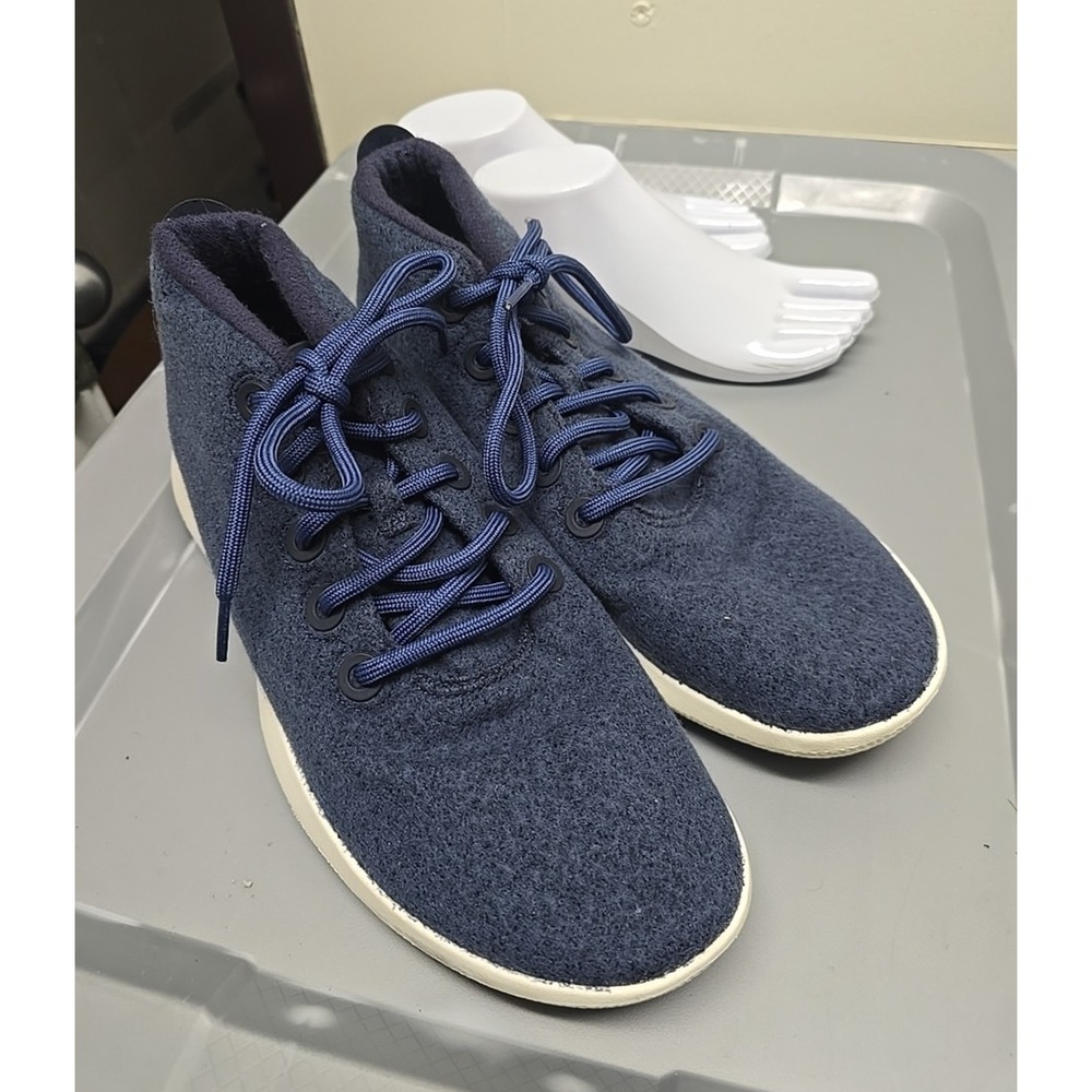 Allbirds Wool Runner-Up Mizzles WRUM Blue Wool Lace Up Sneakers Men's Size‎ 11